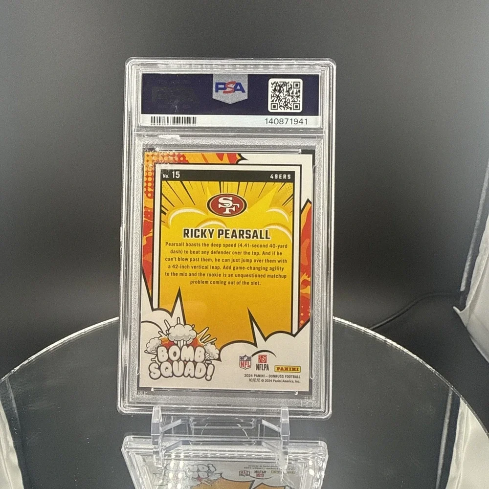 Ricky Pearsall 2024 Donruss Bomb Squad #15 San Francisco 49's  Insert [RC]